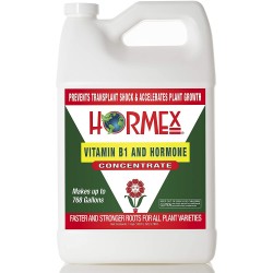 Hormex Vitamin B1 Rooting Hormone Concentrate | Prevents Transplant Shock | Accelerates Growth | Stimulates Roots | for All Plant Varieties and Grow Mediums Including Hydroponics (128 oz)