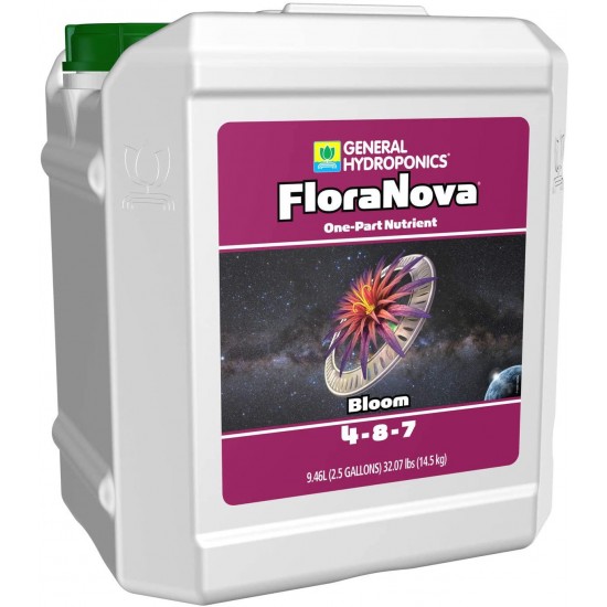 General Hydroponics HGC718808 FloraNova Bloom One-Part Nutrient 2.5-Gallon