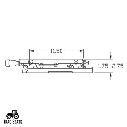 TRAC SEATS Seat Suspension Kit for Zero Turn Lawn Mower Tractor John Deere, Hustler, Z TRAK, Kubota, Exmark (Same Day Shipping - GET IT Fast!!) 1 Year Warranty