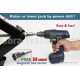 LIBRA Set of 4 5000lbs RV Trailer Stabilizer Leveling Scissor Jacks w/Dual Power Drill sockets & mounting Hardware Set