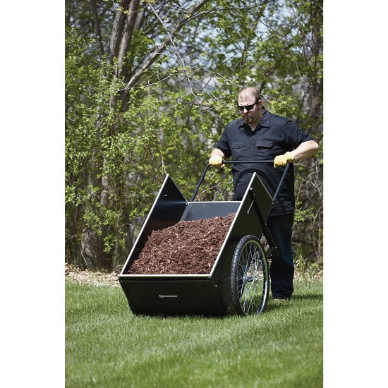 Strongway Garden Cart - 400-lb. Capacity, 14 Cu. Ft. 48in.L x 29in.W