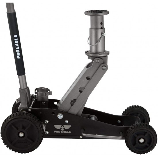 COOKE Pro Eagle 2 Ton Big Wheel Off Road Jack, The Beast, Off Road Racing High Car Jack (2 Ton, Black, Big Wheel)