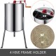 Happybuy 4 Frame Manual Honey Extractor Stainless Steel Honeycomb Drum Spinner Crank Beekeeping Equipment Apiary Centrifuge Equipment