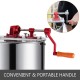 Happybuy 4 Frame Manual Honey Extractor Stainless Steel Honeycomb Drum Spinner Crank Beekeeping Equipment Apiary Centrifuge Equipment