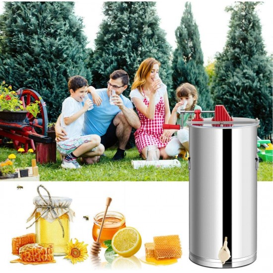 2 Frame Honey Extractor Manual Crank Honey Separator Beekeeping Equipment