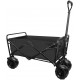 Wagon Collapsible with Beach Wheels Outdoor Utility Folding Camping Beach Cart Heavy Duty