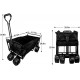 Wagon Collapsible with Beach Wheels Outdoor Utility Folding Camping Beach Cart Heavy Duty