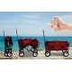 Meda 40848 | Collapsible Folding Outdoor Utility Wagon Cart (Red)