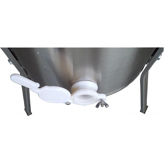 GoodLand Bee Supply HE2MOT 2 Frame Beekeeping 304 Stainless Steel Drum Honey Motorized Extractor With Stand - Electric 110V