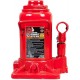 BIG RED T91207A Torin Hydraulic Stubby Low Profile Welded Bottle Jack, 12 Ton (24,000 lb) Capacity, Red