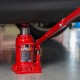 BIG RED T91207A Torin Hydraulic Stubby Low Profile Welded Bottle Jack, 12 Ton (24,000 lb) Capacity, Red