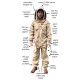 Honey Bee Safe Tan Beekeeper Suit 100% Cotton Khaki Beekeeping Jacket and Cargo Pants Combo with Detachable Hooded Veil Beekeepers Supple Leather Gloves (XLarge)