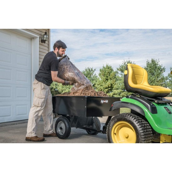 Agri-Fab 45-0101 750-Pound Max Utility Tow Behind Dump Cart, Black