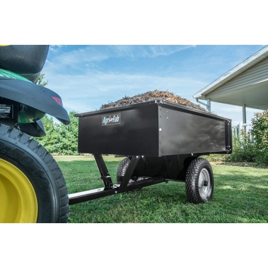 Agri-Fab 45-0101 750-Pound Max Utility Tow Behind Dump Cart, Black