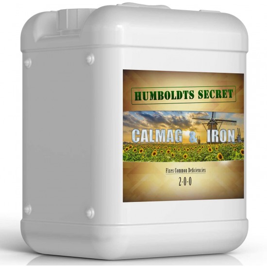 Humboldts Secret Calcium, Magnesium and Iron Supplement – Hydroponic Supplies – Liquid Nutrient Fertilizer – Supports Vegetative and Flowering Stage (5 Gallon)