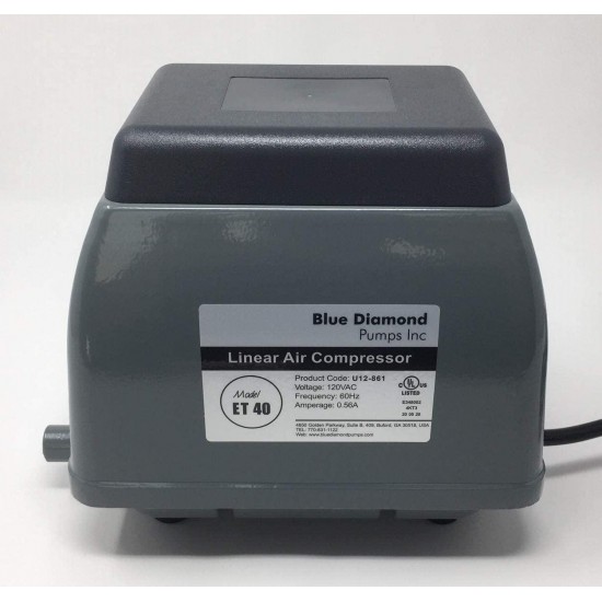 Blue Diamond Pumps Blue Diamond ET 40 Septic or Pond Linear Diaphragm Air Pump