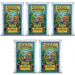 FoxFarm FX14000 Ocean Forest Organic Plant Garden Potting Soil Mix 1.5 cu ft, 40 Pounds (5 Pack)