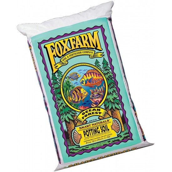 FoxFarm FX14000 Ocean Forest Organic Plant Garden Potting Soil Mix 1.5 cu ft, 40 Pounds (5 Pack)