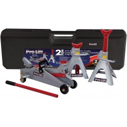 Pro-LifT F-2330BMC Grey Floor Jack and Stand Combo