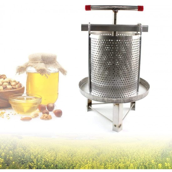 Aohuada Stainless Steel Wax Presser Fruit Juice Wine Press, Beekeeping Tool 304 Honeycomb Press 60cm/23.6''