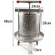 Aohuada Stainless Steel Wax Presser Fruit Juice Wine Press, Beekeeping Tool 304 Honeycomb Press 60cm/23.6''