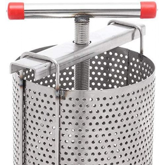 Aohuada Stainless Steel Wax Presser Fruit Juice Wine Press, Beekeeping Tool 304 Honeycomb Press 60cm/23.6''