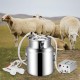 Aellersen Electric Milking Machine 14L Upgrade Design Double Pump Pulse Goat Milking Machine Stainless Steel Vacuum Pump Bucket Farm Goat Milker