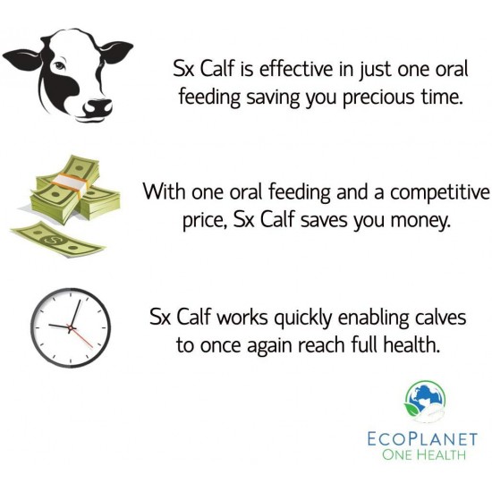 EcoPlanet Environmental Sx Calf Oral Electrolyte and Nutritional Supplement for Beef and Dairy Calves