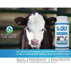 EcoPlanet Environmental Sx Calf Oral Electrolyte and Nutritional Supplement for Beef and Dairy Calves