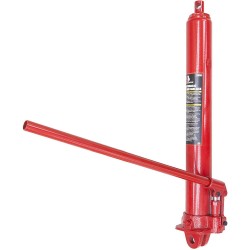 BIG RED T30806 Torin Hydraulic Long Ram Jack with Single Piston Pump and Clevis Base (Fits: Garage/Shop Cranes, Engine Hoists, and More): 8 Ton (16,000 lb) Capacity, Red