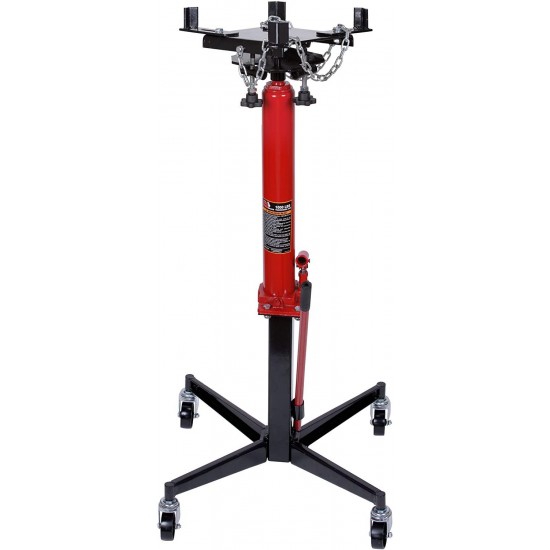 BIG RED TR4053 Torin Hydraulic Garage/Shop Telescoping Transmission Floor Jack: 1/2 Ton (1,000 lb) Capacity, Red