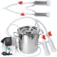 Electric Milking Machine for Cows Goats Sheep Portable Pulsation Milking Machine Single Bucket Piston Vacuum Pump (5L)