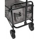 Basics Garden Tool Collection - Collapsible Folding Outdoor Garden Utility Wagon with Cover Bag, Grey