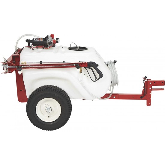 NorthStar Tow-Behind Trailer Boom Broadcast and Spot Sprayer - 41-Gallon Capacity, 4.0 GPM, 12V DC