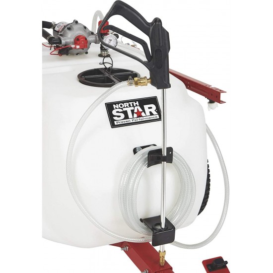 NorthStar Tow-Behind Trailer Boom Broadcast and Spot Sprayer - 41-Gallon Capacity, 4.0 GPM, 12V DC