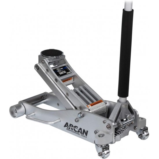 Arcan 3-Ton Quick Rise Aluminum Floor Jack with Dual Pump Pistons & Reinforced Lifting Arm (ALJ3T / A20018)