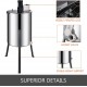 BestEquip Electric Honey Extractor Separator 4 Frame Bee Extractor Stainless Steel Honeycomb Spinner Crank. Beekeeping Extraction Apiary Centrifuge Equipment