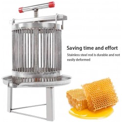 Omabeta Beekeeping Supplies Wax Presser Stainless Steel Multifunctional Rust Proof for Beekeeping for Wax Presser