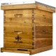 Hoover Hives 8 Frame Langstroth Beehive Dipped in 100% Beeswax Includes Wooden Frames & Waxed Foundations (1 Deep Box, 1 Medium Box)