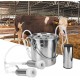 Electric Milking Machine Kit,5L Portable Stainless Steel Household High Configuration Double Head Electric Milking Machine with Vacuum-Pulse Pump for Sheep Goat Cow(cow)