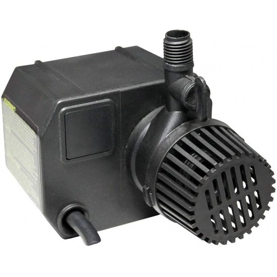 Beckett Corporation 250 GPH Submersible Pond Pump - Water Pump for Small Ponds, Fountains, Fish Tanks, and Aquariums - 7.1' Max Fountain Height, Black