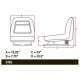 AM131801 One New Seat Made to Fit John Deere Models GT225 GT235 GT235E GT245 GX325 GX335 GX345 GX355 +