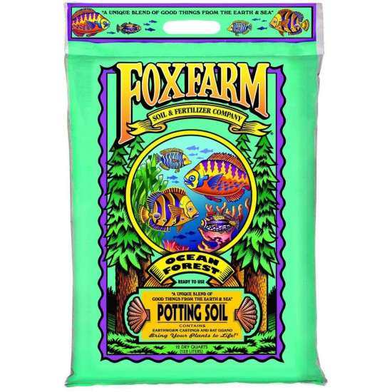 Foxfarm Ocean Forest Organic Garden Potting Soil Mix 12 Qt, 11.9 Lbs (10 Pack)