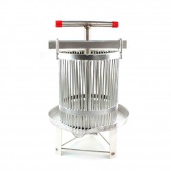 Honey Press Presser, Honey Press Extractor Honey Press Wax Press Machine Manual Stainless Steel Household Vertical Stripe Beekeeping Pressure Machine Honey Extractor (US Stock)