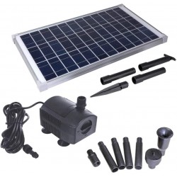 Solariver Solar Water Pump Kit - 360+GPH Submersible Pump with Adjustable Flow, 20 Watt Solar Panel for Sun Powered Fountain, Pond Aeration, Hydroponics, Aquaculture (No Battery Backup)