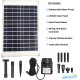 Solariver Solar Water Pump Kit - 360+GPH Submersible Pump with Adjustable Flow, 20 Watt Solar Panel for Sun Powered Fountain, Pond Aeration, Hydroponics, Aquaculture (No Battery Backup)