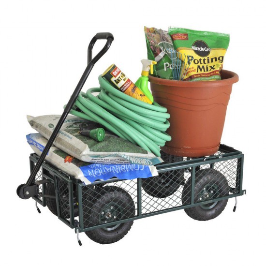 Sandusky Lee CW3418 Muscle Carts Steel Utility Garden Wagon, 400 lb. Load Capacity, 21-3/4