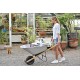 The Burro Buddy, USA Made Lawn/Garden Tray for All 4-6 cu. ft. wheelbarrows. Holds rake, Shovel, Short Handle Tools, Drinks & Water Tight Storage for Phone. Wheelbarrow not Included. Great Gift!