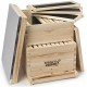 Honey Keeper Beehive 20 Frame Complete Box Kit (10 Deep and 10 Medium) with Metal Roof for Langstroth Beekeeping