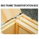 REGIVA Beekeeper Tools Box - 7pcs Beekeeping Supplies - Beekeeping Wooden Toolbox Kit - Bee hive Nuc Transportation Box - Bee Box - Beehive Frames - Bee Supplies - Bee Smoker - Bee Hive Tools -